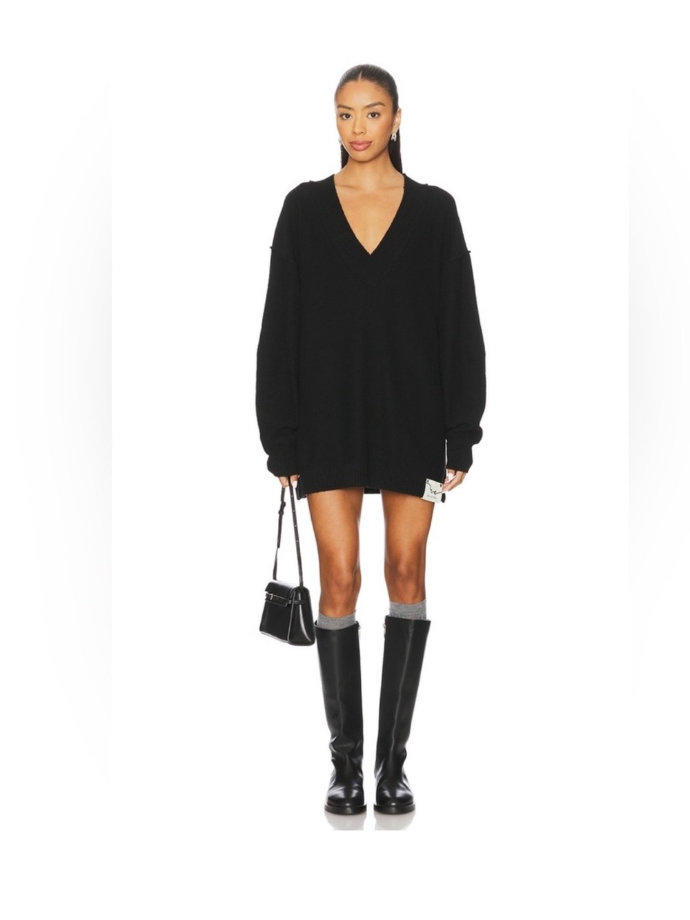 Cozy Free People Oversized V neck Sweater
